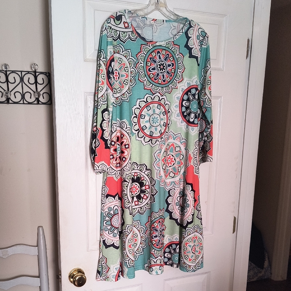 Beautiful Colorful Patterned Women's Dress